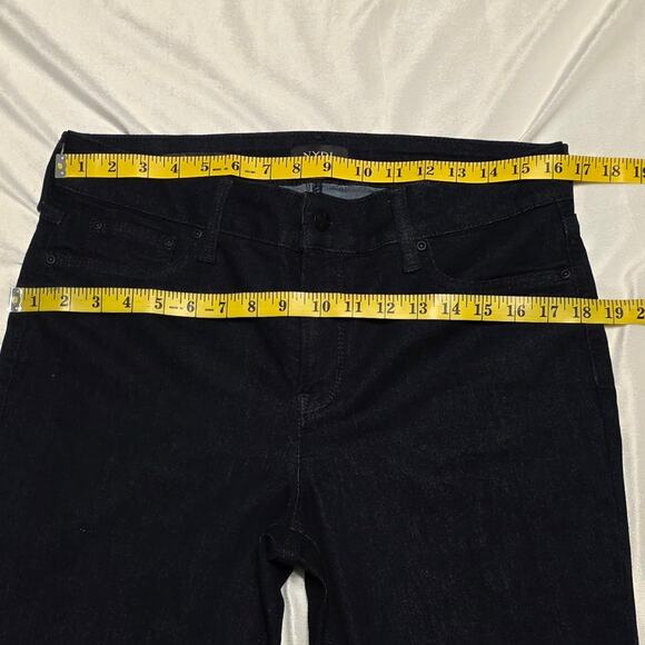 NYDJ High Rise Billie Mini Boot-Cut Jean Lift Tuck Technology, Obsidian Blue, 12 - Picture 3 of 7